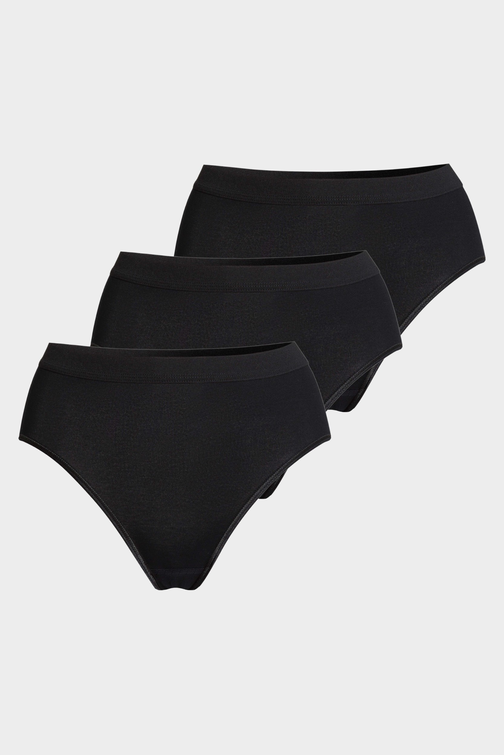 conta Damen Slip 3er Pack in Farbe schwarz Größe 44
