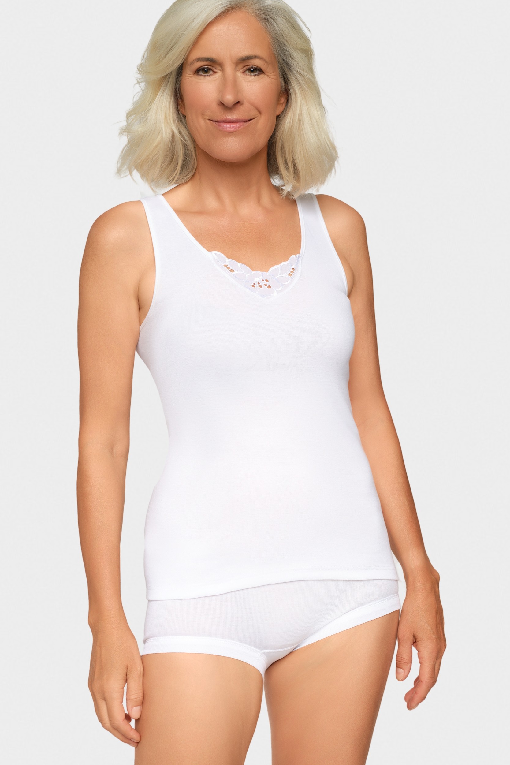 conta Damen Achselhemd in Farbe weiss Größe 44