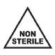 NON STERILE – nicht steril