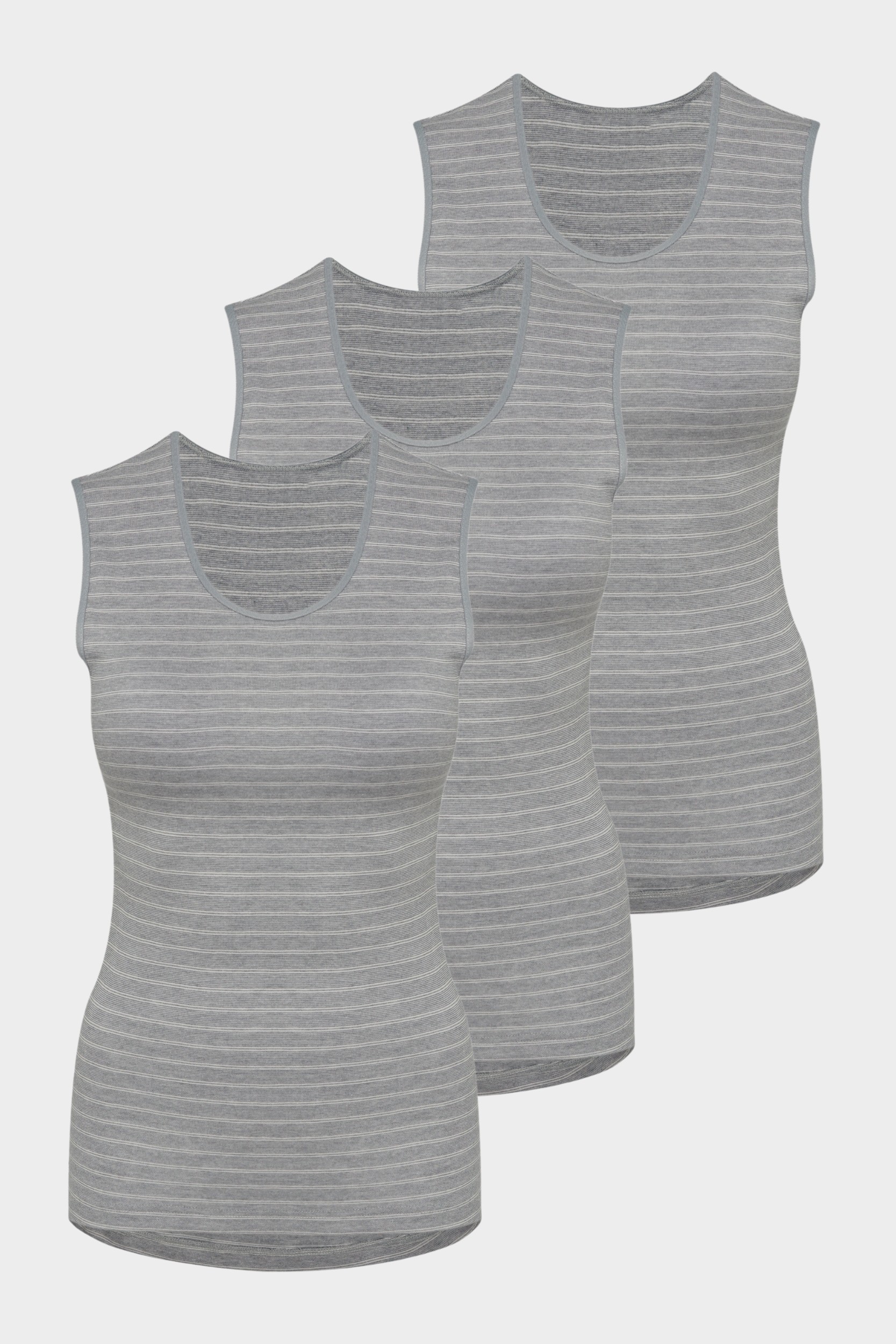 conta Damen Thermo Unterhemd 3er Pack in Farbe sterling geringelt Größe 48