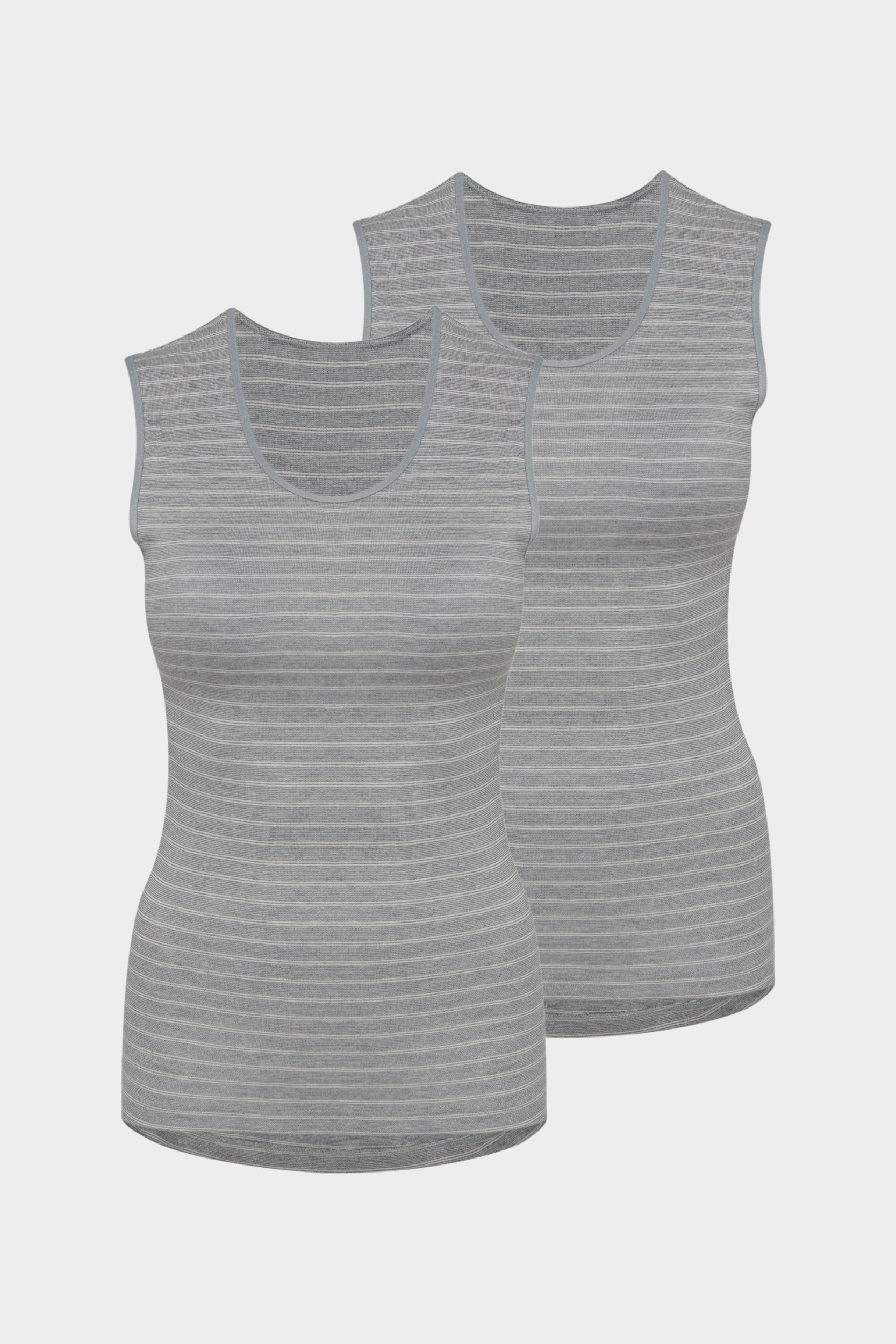 conta Damen Thermo Unterhemd 2er Pack in Farbe sterling geringelt Größe 36
