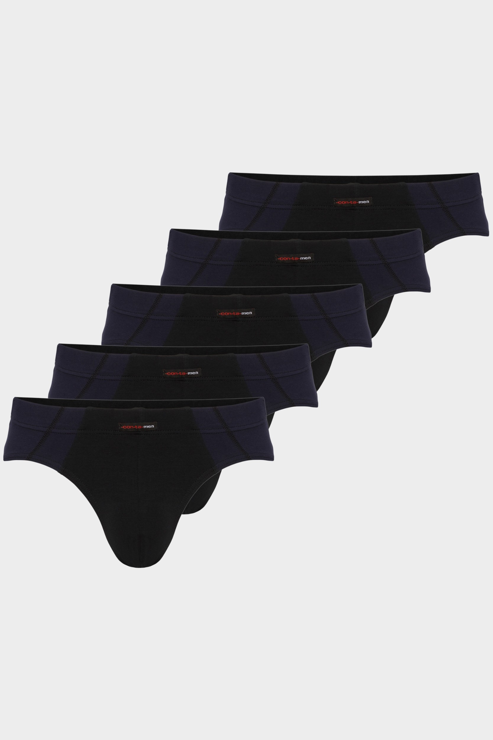 conta Herren Slip in Farbe schwarz/marine Größe 8