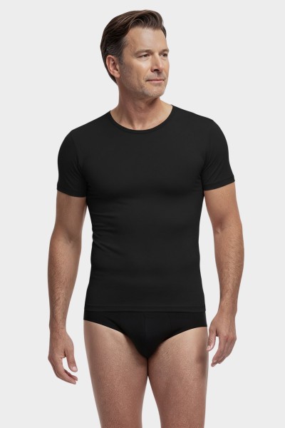 kurzarm Shirt Rundhals