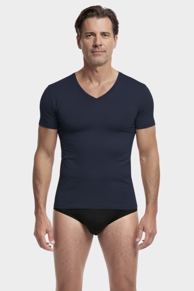 kurzarm Shirt V-Ausschnitt