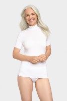 Vorschau: kurzarm Shirt mit Stehkragen Vorschau: kurzarm Shirt mit Stehkragen