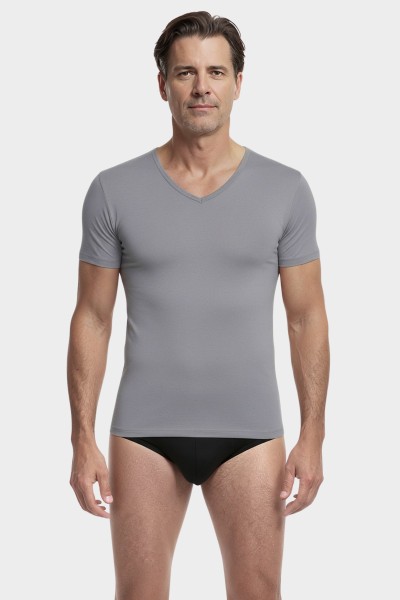 kurzarm Shirt V-Ausschnitt