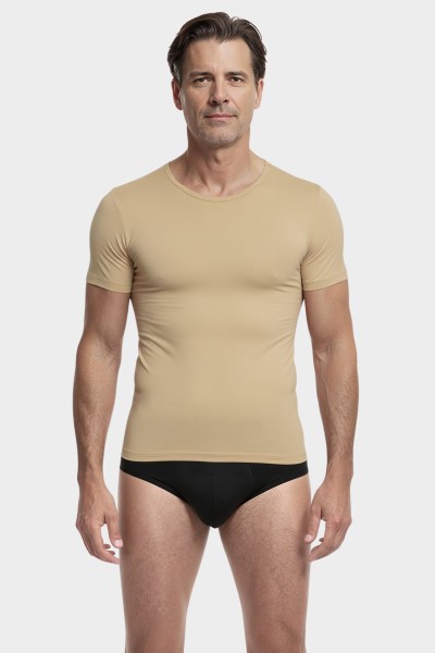 kurzarm Shirt Rundhals