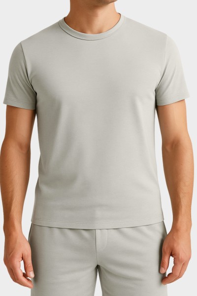 kurzarm Shirt Rundhals